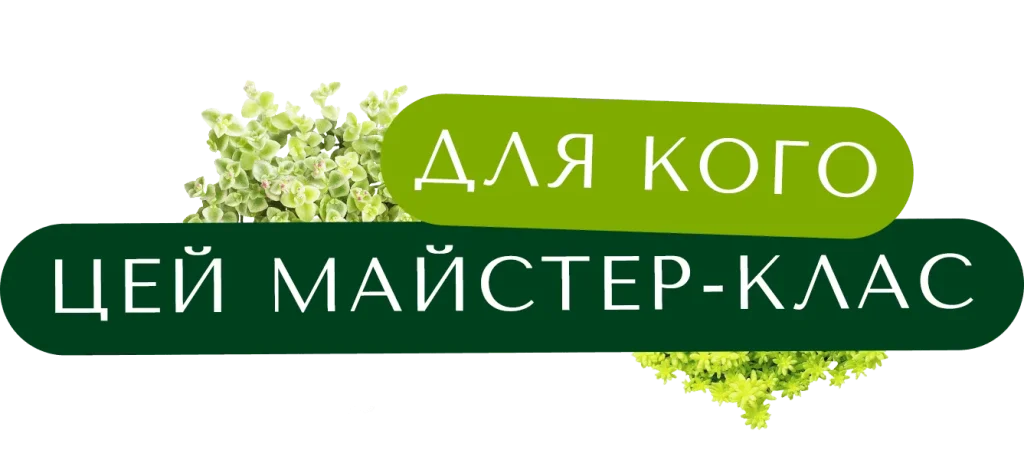 Для кого цей майстер-клас